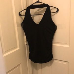 Black halter top